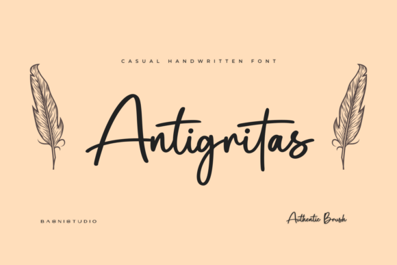 Antigritas: A Casual Brush Font for Modern Branding