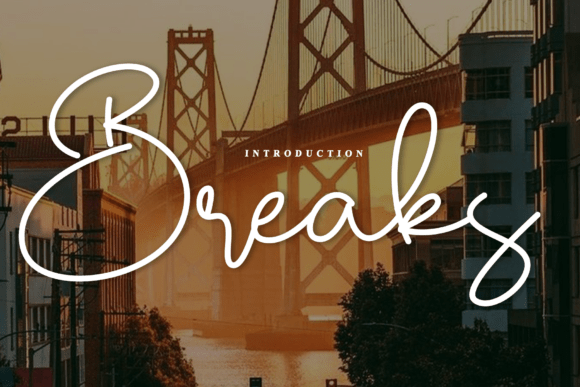 Breaks: A Handwritten Font for Creative Web Design