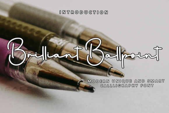 Brilliant Ballpoint: A Festive Typeface for Web Design