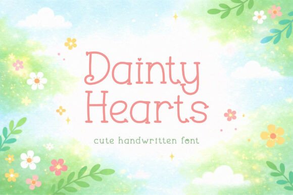 Bring Charm to Your Creations with Dainty Hearts Font
