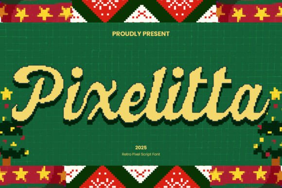 Bring Charm to Your Creations with Pixelitta Font