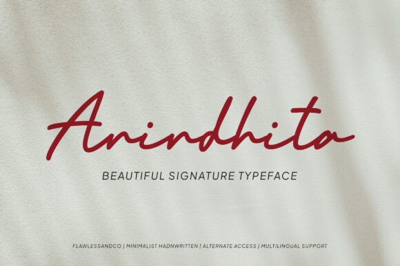Bring Elegance to Your Handmade Creations with Anindhita Font