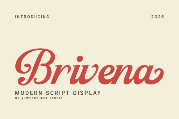 Brivena: A Modern Script Font for Luxurious Branding