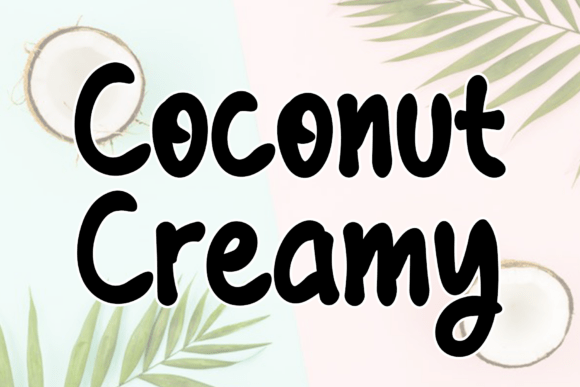 Coconut Creamy: A Handwritten Script Font for Makers