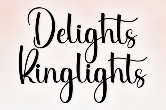 Delights Ringlights: A Handwritten Font for Charming Branding