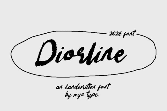 Discover Diorline: A Handwritten Font with Raw Charm