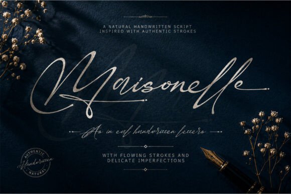 Discover Maisonelle: A Graceful Script Font for Elegant Branding