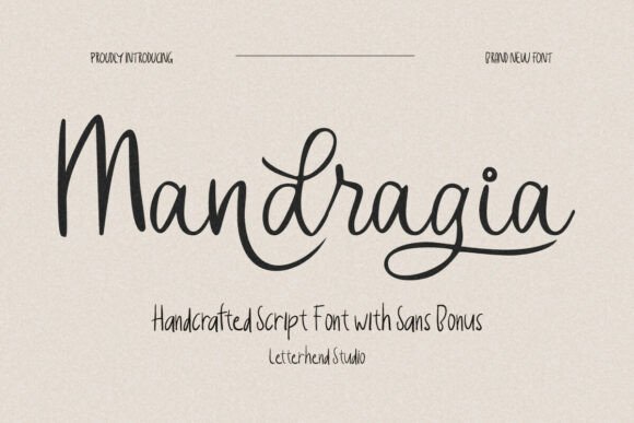 Discover Mandragia: A Handcrafted Font for Makers