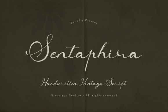 Discover Sentaphira: A Handwritten Vintage Script Font
