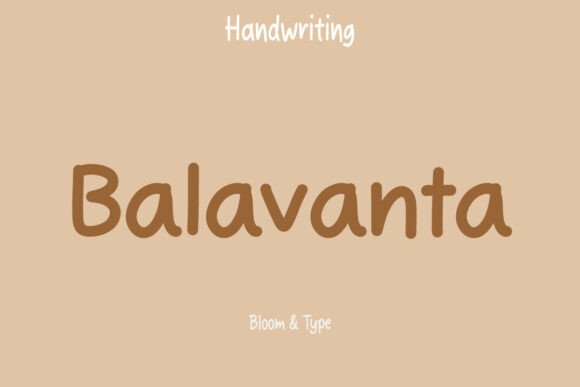 Enhance Your Brand with Balavanta Font