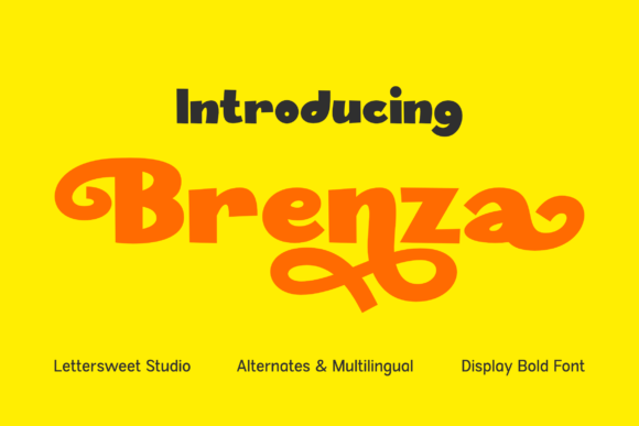 Enhance Your Brand with Brenza: A Bold and Playful Font