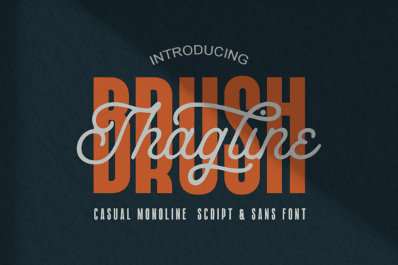 Enhance Your Brand with Brush Thagline Font