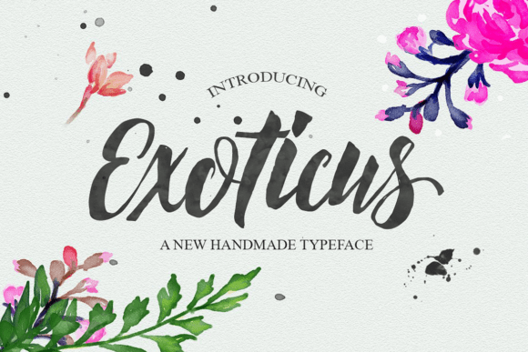 Exoticus: A Stylish Script Font for Elegant Branding