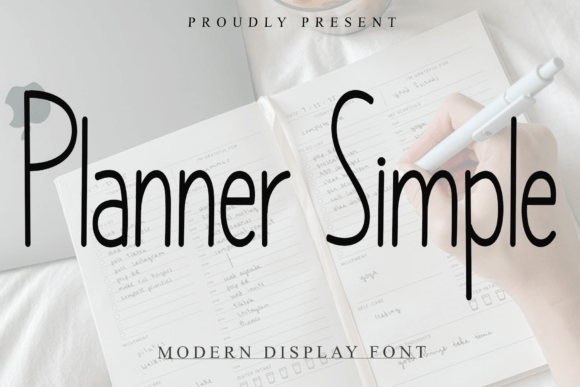 Planner Simple: A Sophisticated Script Font for Modern Marketers