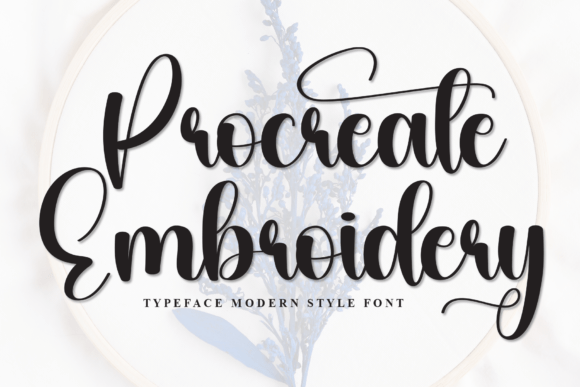 Procreate Embroidery: A Typeface for Editorial Elegance