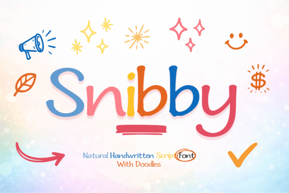Snibby: A Zesty Handwritten Font for Creative Branding