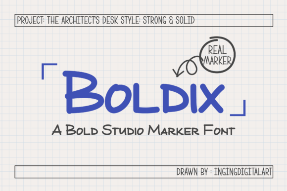 Transform Your Brand with Boldix: A Strong Marker Font