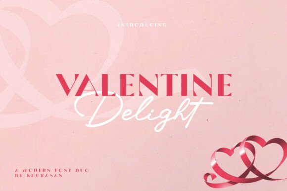 Valentine Delight Duo: Elevate Your Brand with a Romantic Font