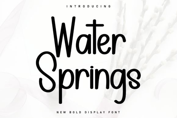 Water Springs: A Handwritten Font for Modern Web Design